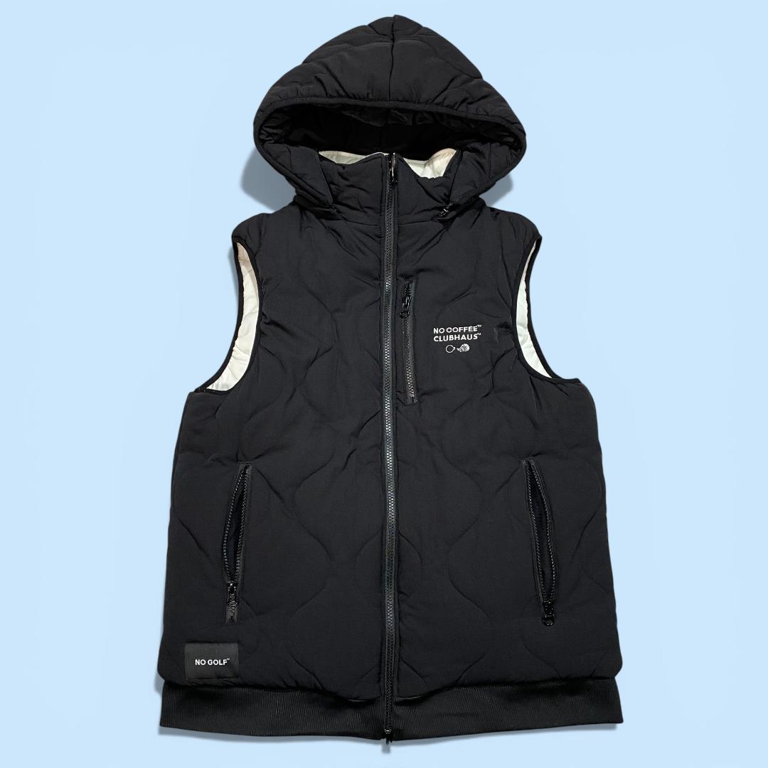 クラブハウス×NO COFFEE 2WAY リバーシブル 中綿 ジャケット XL NAVY ボアブルゾン メンズ アウター リバーシブル 2WAY あったか