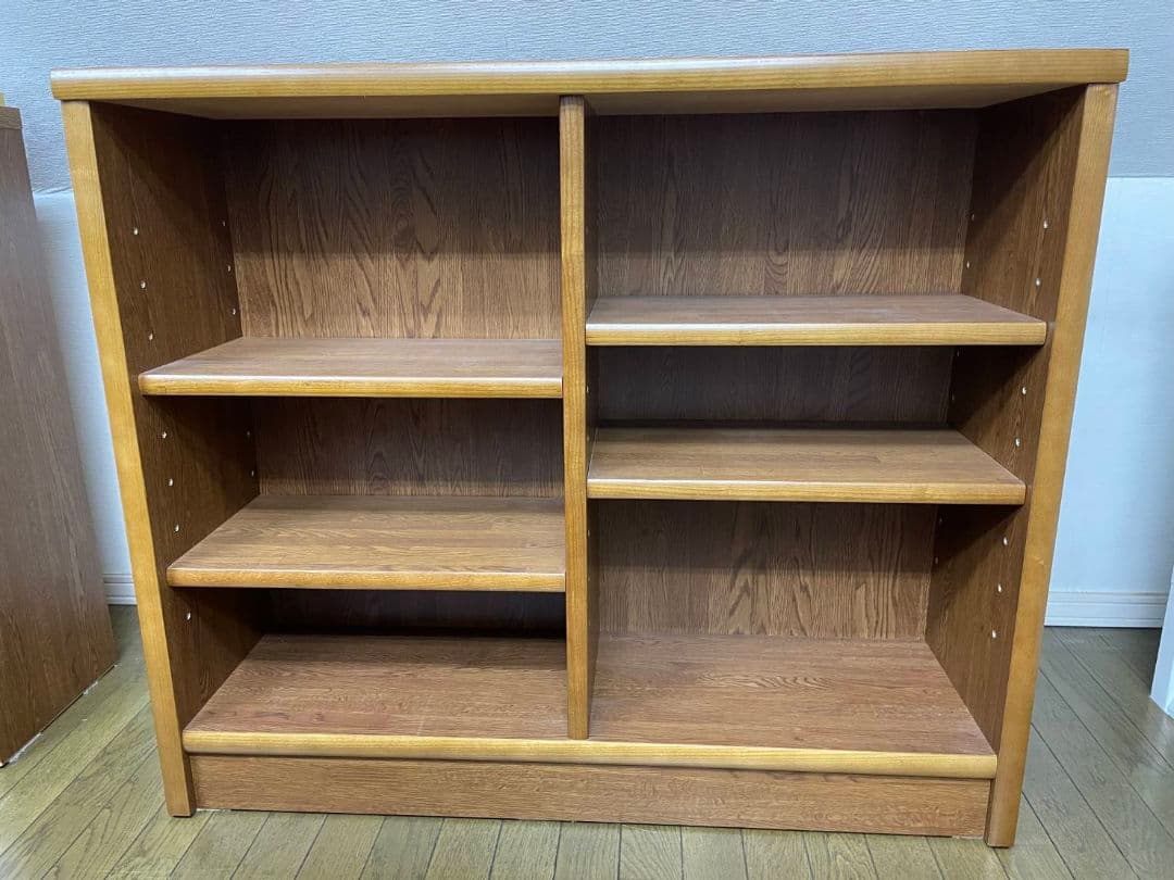 小島工芸 本棚・書棚 ウォールモカ ブラウン ブックシェルフ 稼働棚