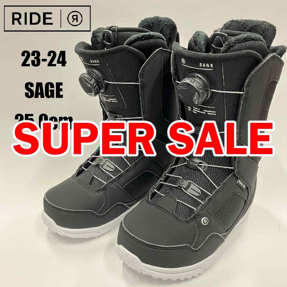 【新品】23-24 RIDE SAGE 25.0cm 女性用スノーボードブーツ