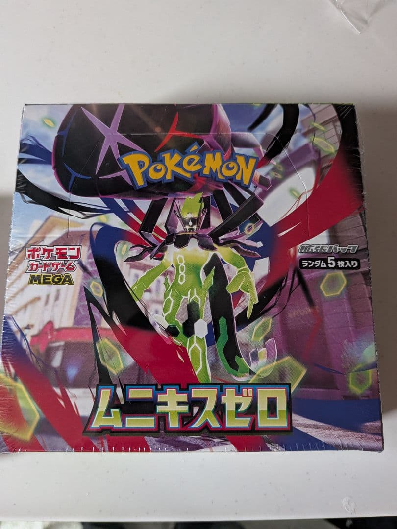 シュリンク付き✨️ポケモンカードゲーム　ムニキスゼロ ポケモンカードゲーム 新弾 ムニキスゼロ シュリンク付き 1box - メルカリ