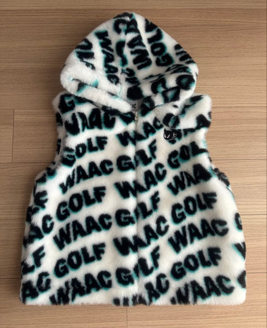 waac ワック ゴルフ エコファーロゴ フーディーベスト WAAC ワック ゴルフウェア レディース WOMEN シーズンロゴフーディー