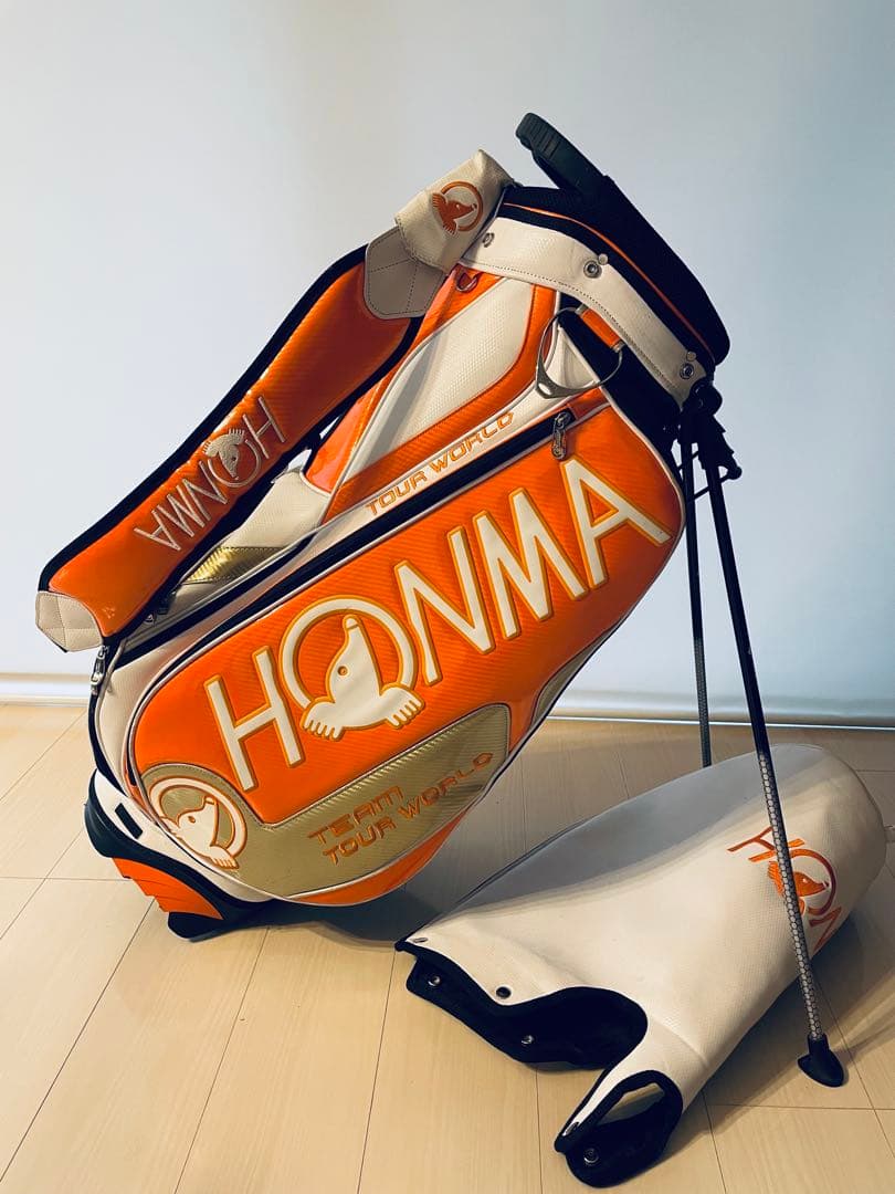 本間ゴルフ スタンド式 キャディバッグ ツアープロモデル HONMA GOLF（本間ゴルフ） HONMA スタンドキャディバッグ : GDOゴルフ