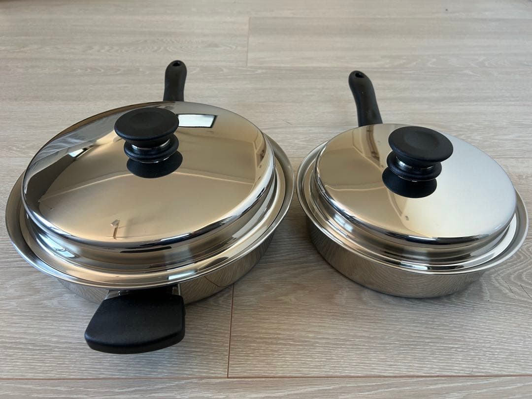 アムウェイ 鍋 クィーン Amway Queen ステンレス片手鍋セット - メルカリ