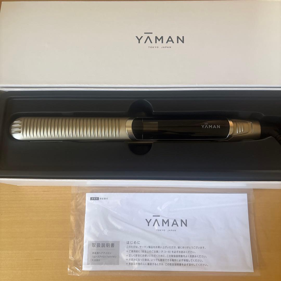 YAMAN ストレートヘアアイロン ゴールド 保水ヘアアイロンでもっとストレートに、使うたび艶やかな髪へ