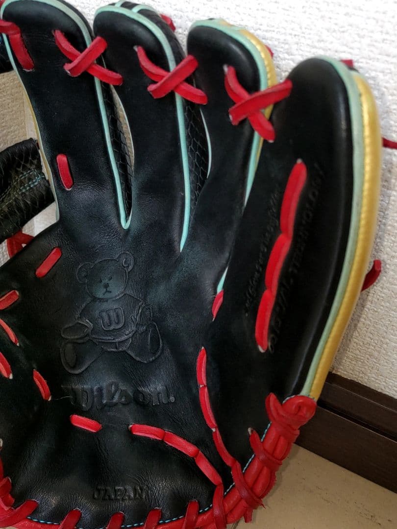 ウィルソン 軟式内野 オーダーグローブ 87型 鬼滅の刃 煉獄杏寿郎風