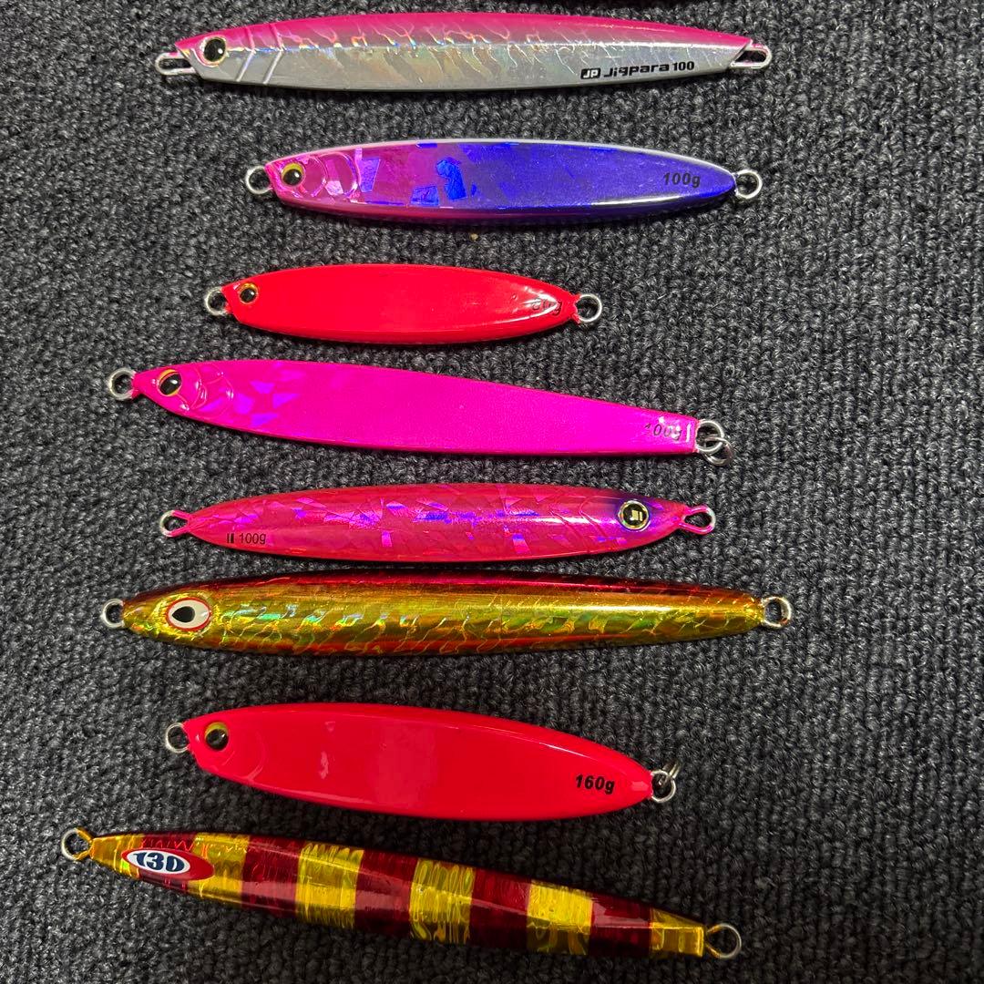 タチウオジギング メタルジグ 19個セット 収納ケース付き