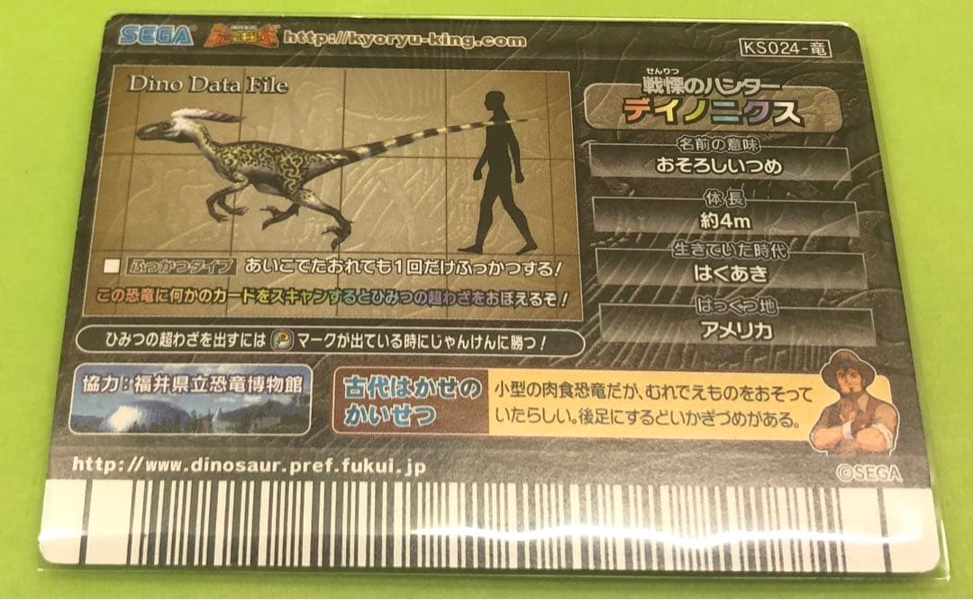 古代王者恐竜キング 【希少】シークレット ディノニクス化石|mercari