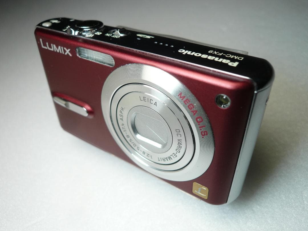 LUMIX☆DMC-FX9⭕️箱入完品⭐️極美品⭕️安心の実働品☆えんじ色