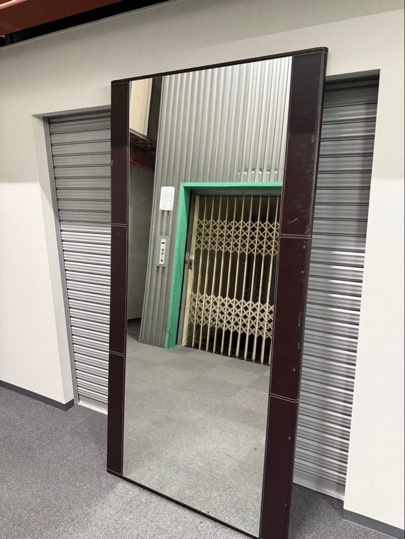 大型ミラー　レザーフレーム　立てかけミラー　インテリア　姿見鏡　全身鏡 楽天市場】【今だけこの価格！3/11 9:59迄】 姿見 立て掛け 飛散防止