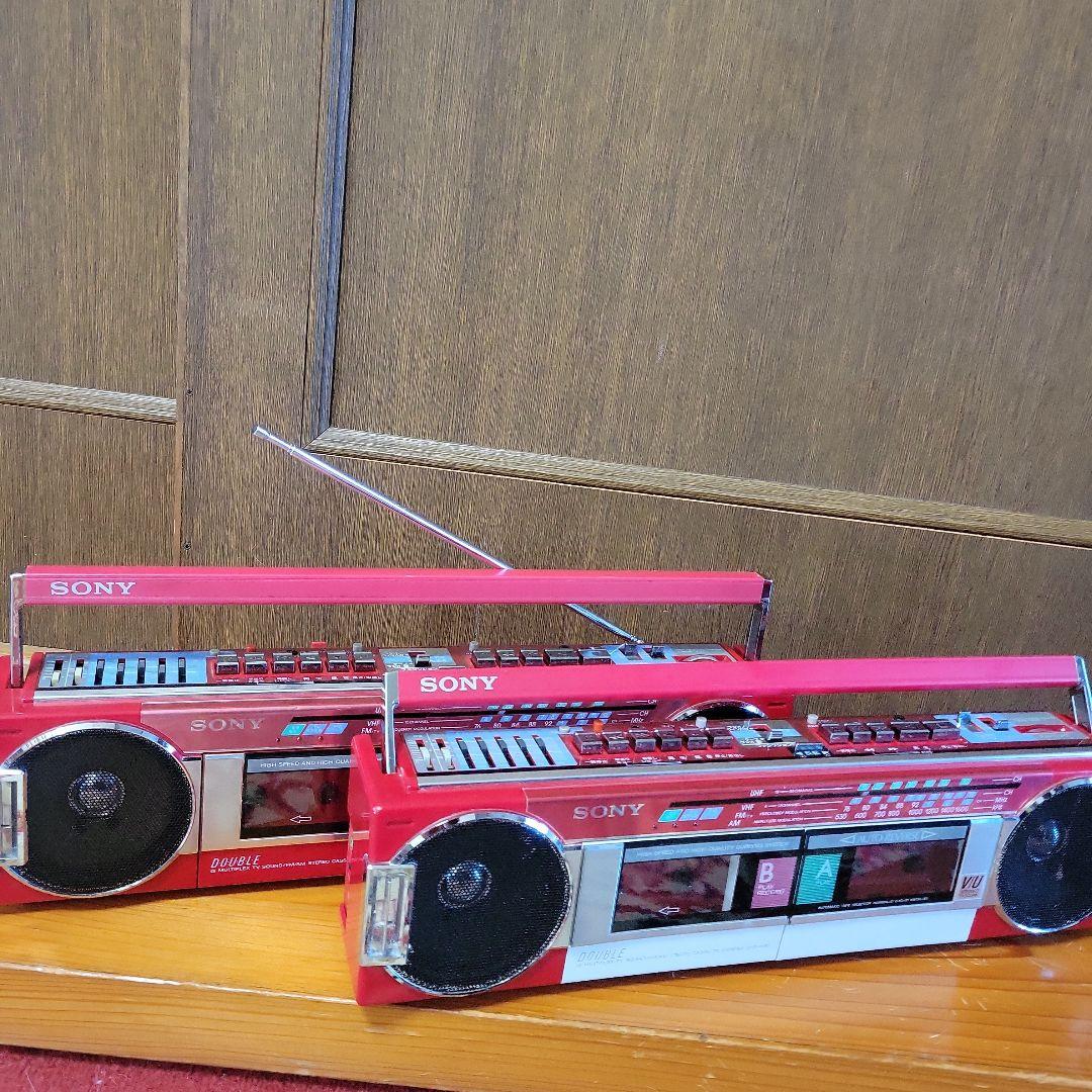 2台セット】SONY ダブルカセットラジカセ レッドSFS-W90 - メルカリ