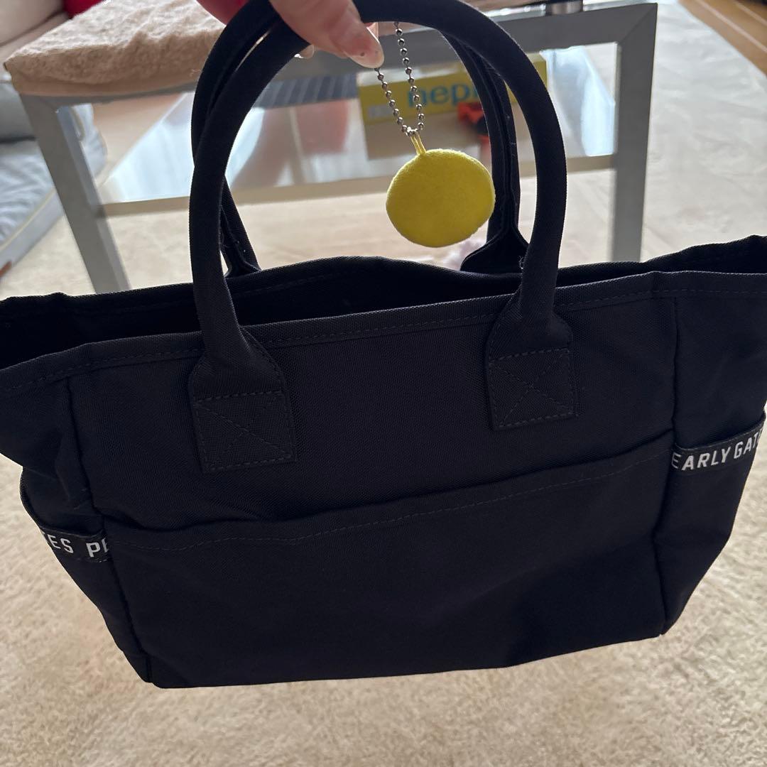 PEARLY GATES ブラックトートバッグ - メルカリ