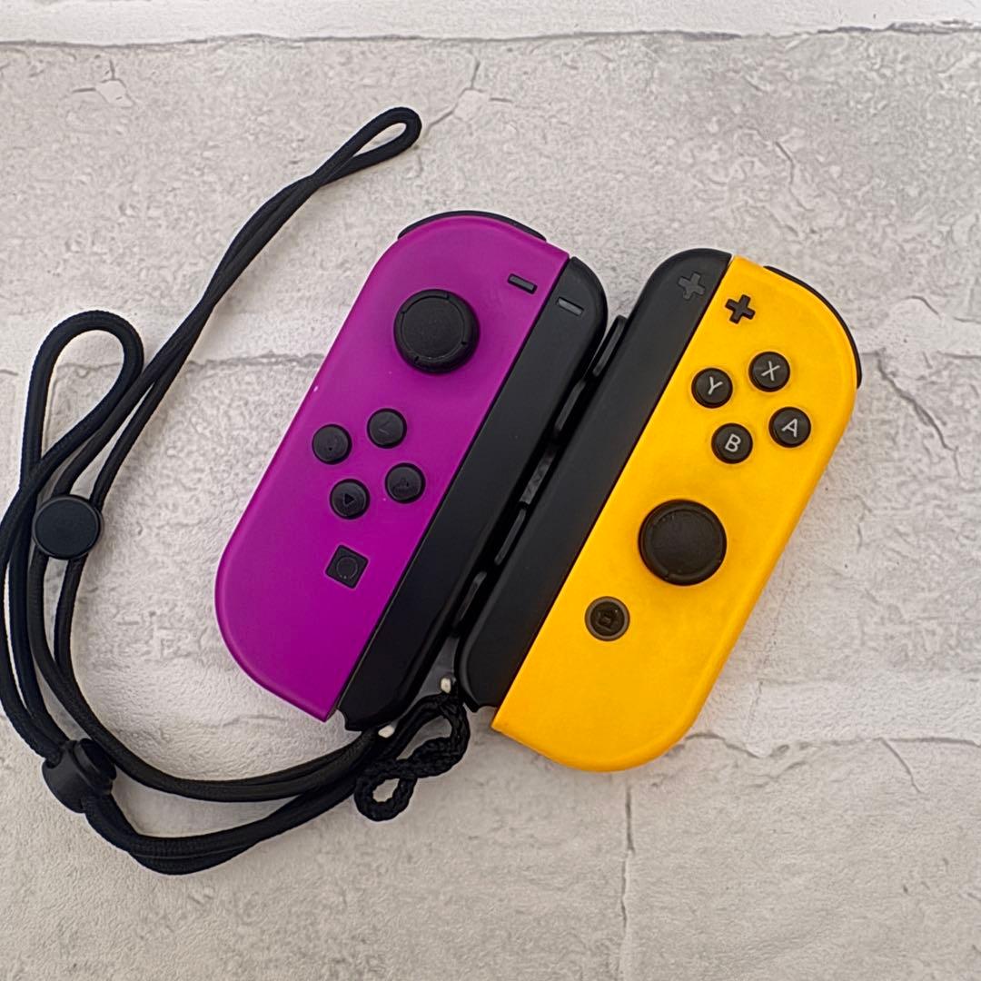 376 Nintendo Switch Joy-Con ジョイコン 紫/黄 純正 - メルカリ