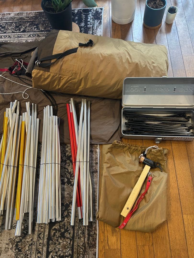 スノーピーク エルフィールド＋室内マット＋ハンマー＆ペグセット