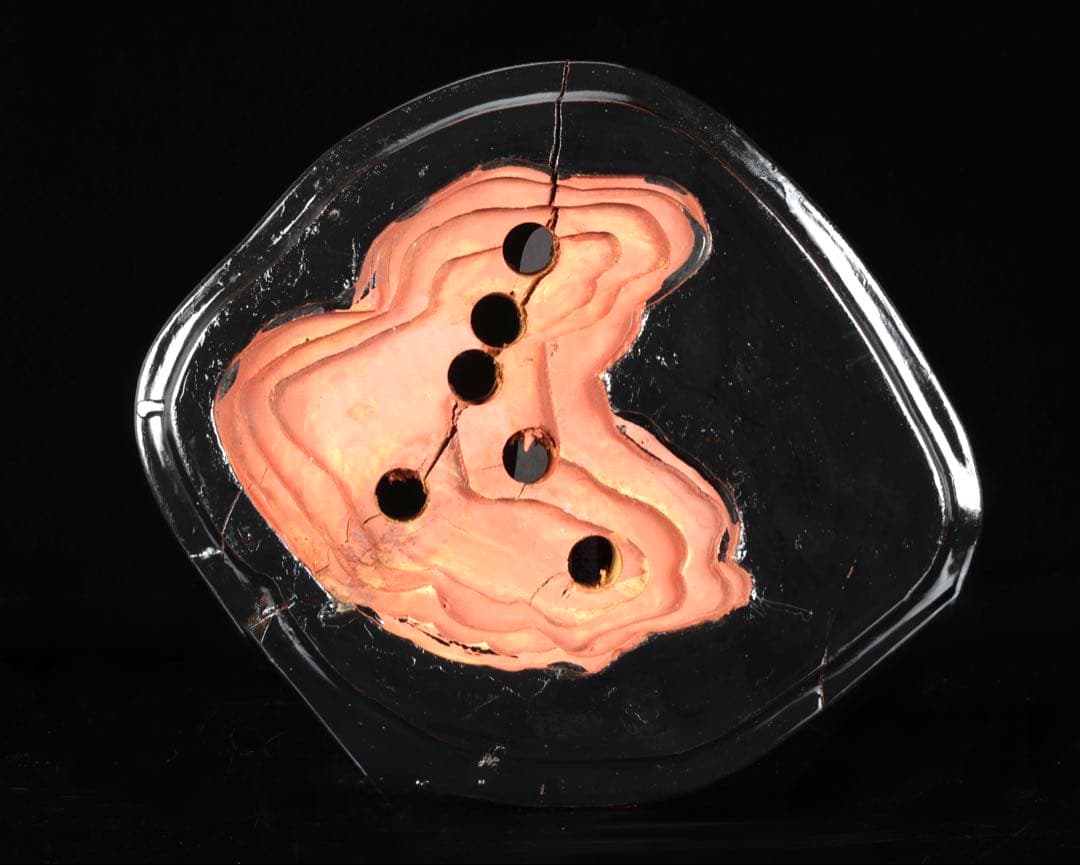 五色石 水石 赤石原石 鑑賞石 天然石 自然石 飾石 美石 台座付 20.6kg