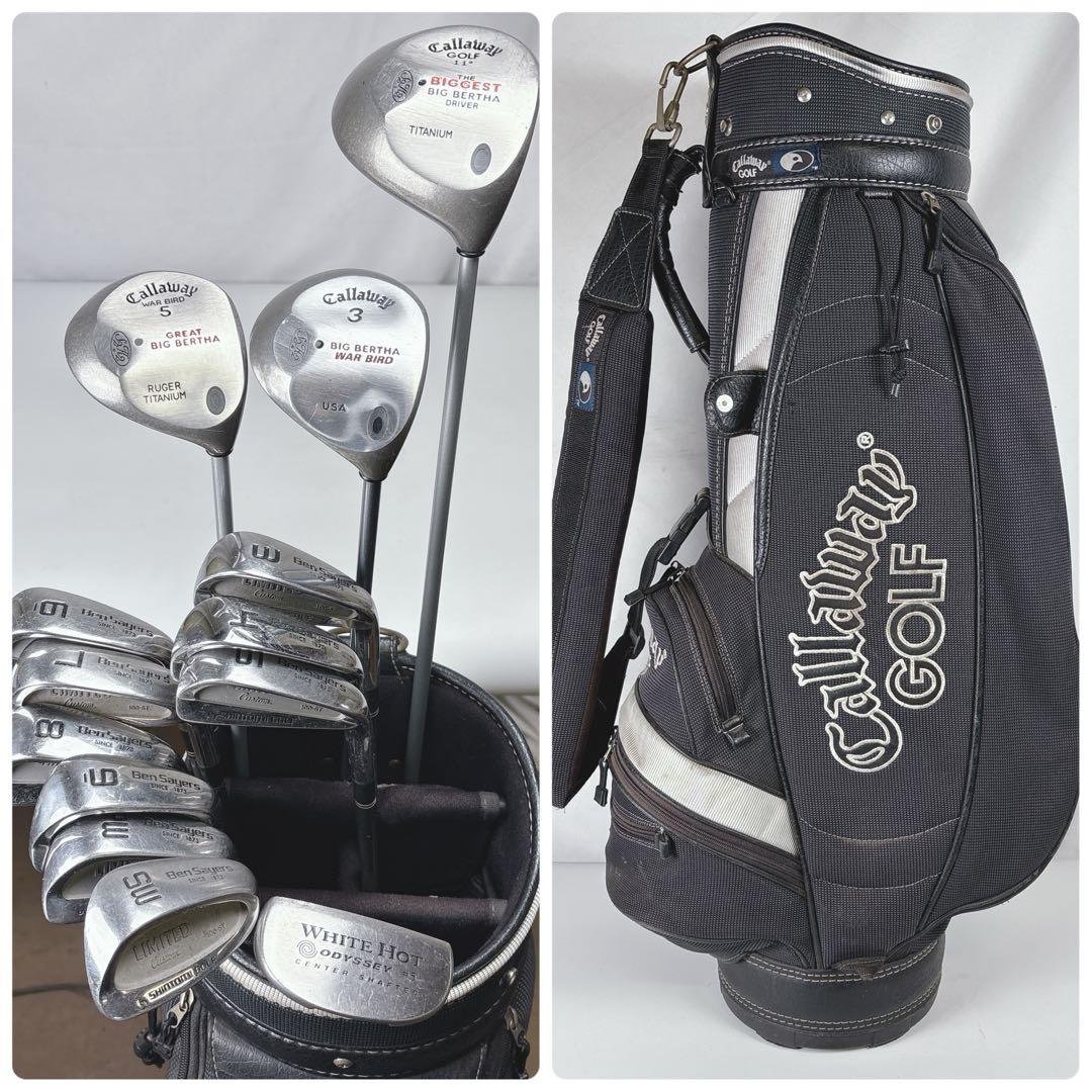 【激安‼️】キャロウェイ ゴルフクラブセット 男性右利き キャディバッグ付き ゴルフクラブセット WARBIRD ウォーバード [メンズ /10本セット