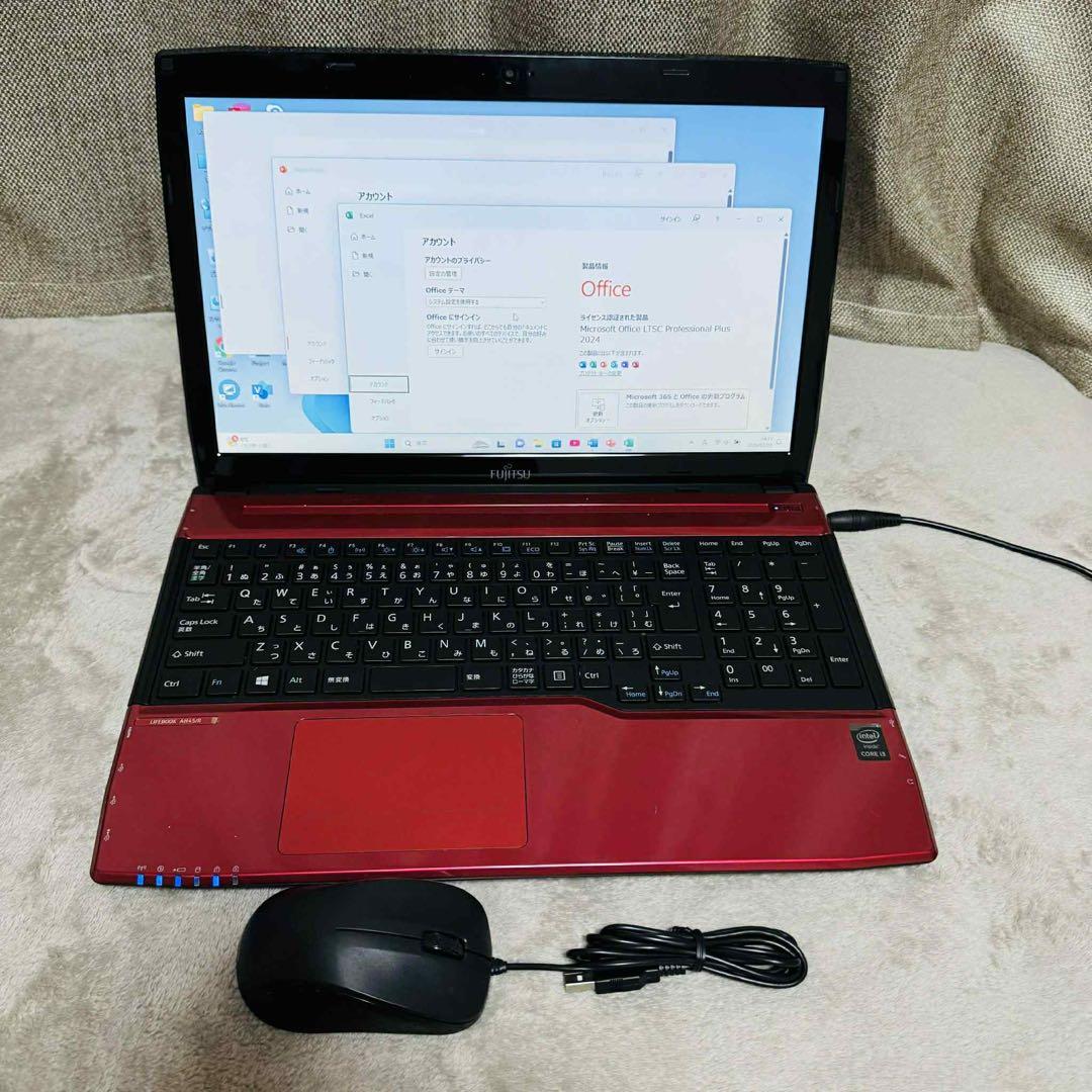 S273 富士通ノートパソコンWEBカメラSSD高速Windows11オフィス付