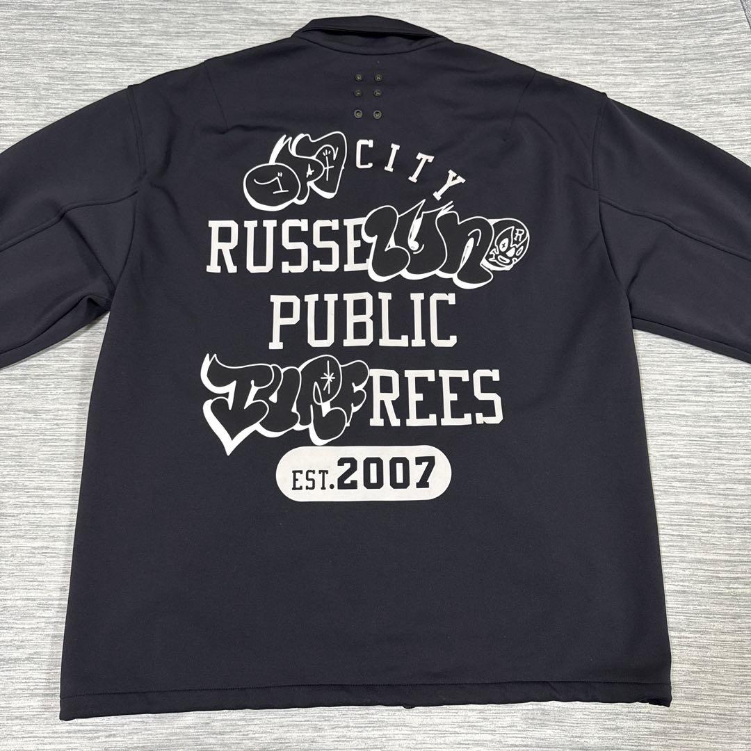 美品　RUSSELUNO ラッセルノ　ゴルフジャケット RUSSELUNO】新品スーベニアスカジャケット ゴルフ メンズL パープル