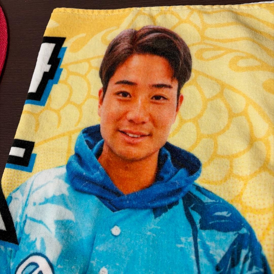 限定☆レア☆沖縄キャンプ☆シークレット ショートフェイスタオル 石伊