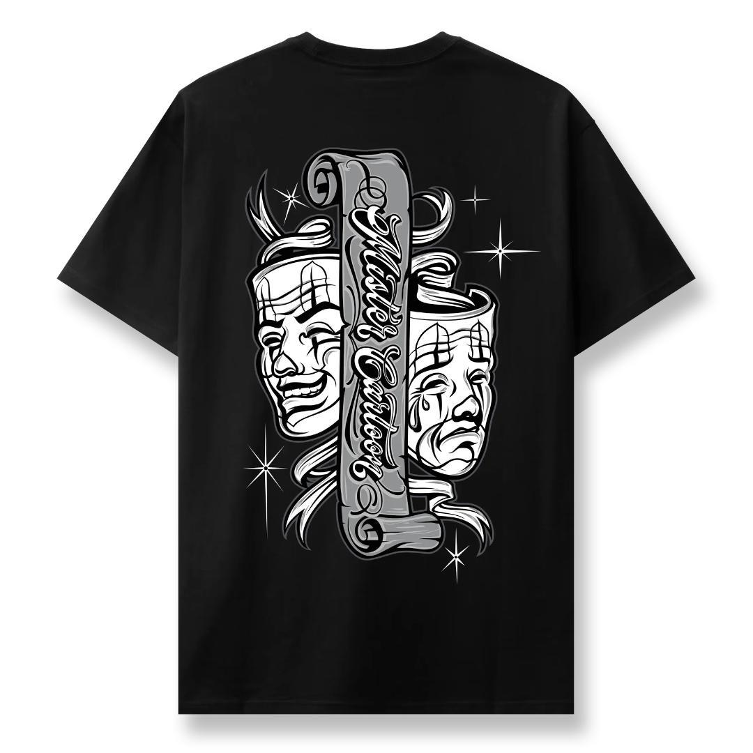 ミスターカートゥーン メジャーリーグ クラウン マスク Tシャツ グレー 黒 MISTER CARTOON MLB CLOWN MASK TEE GREY 黒 - メルカリ