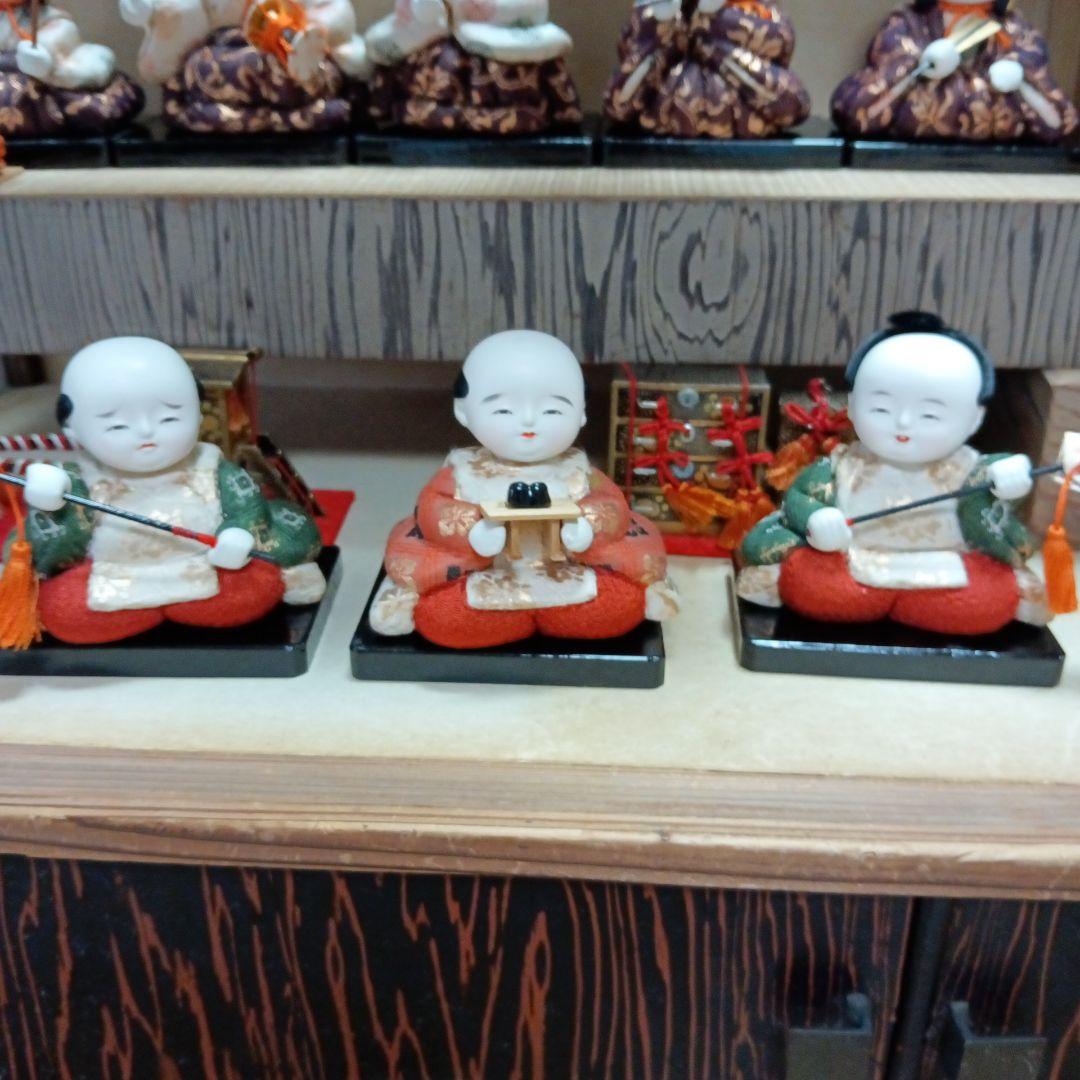 人間国宝 初代原米州作 雛人形 木目込み人形 昭和レトロ ケース付き