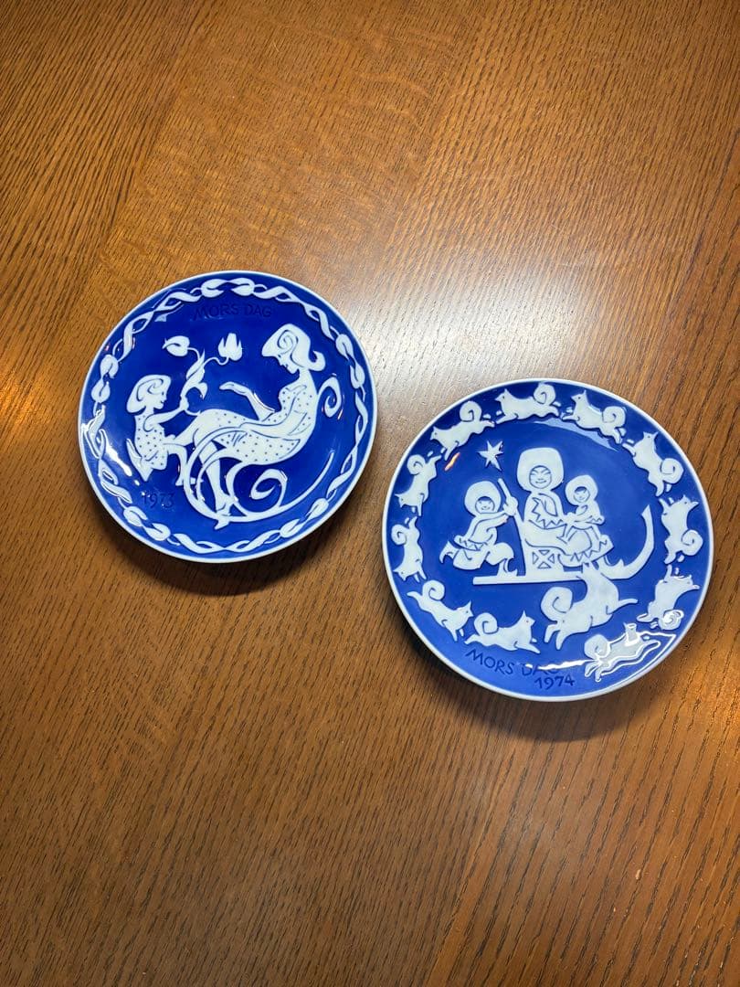 ロイヤルコペンハーゲン マザーズデイ プレート 1973年 1974年2枚