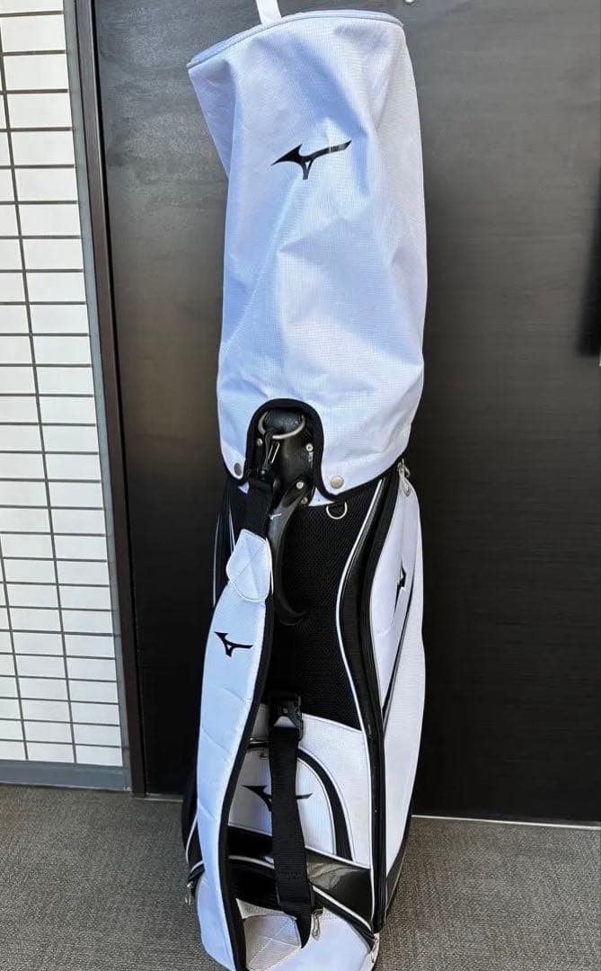 Mizuno キャディバッグ ホワイト/ブラック - メルカリ