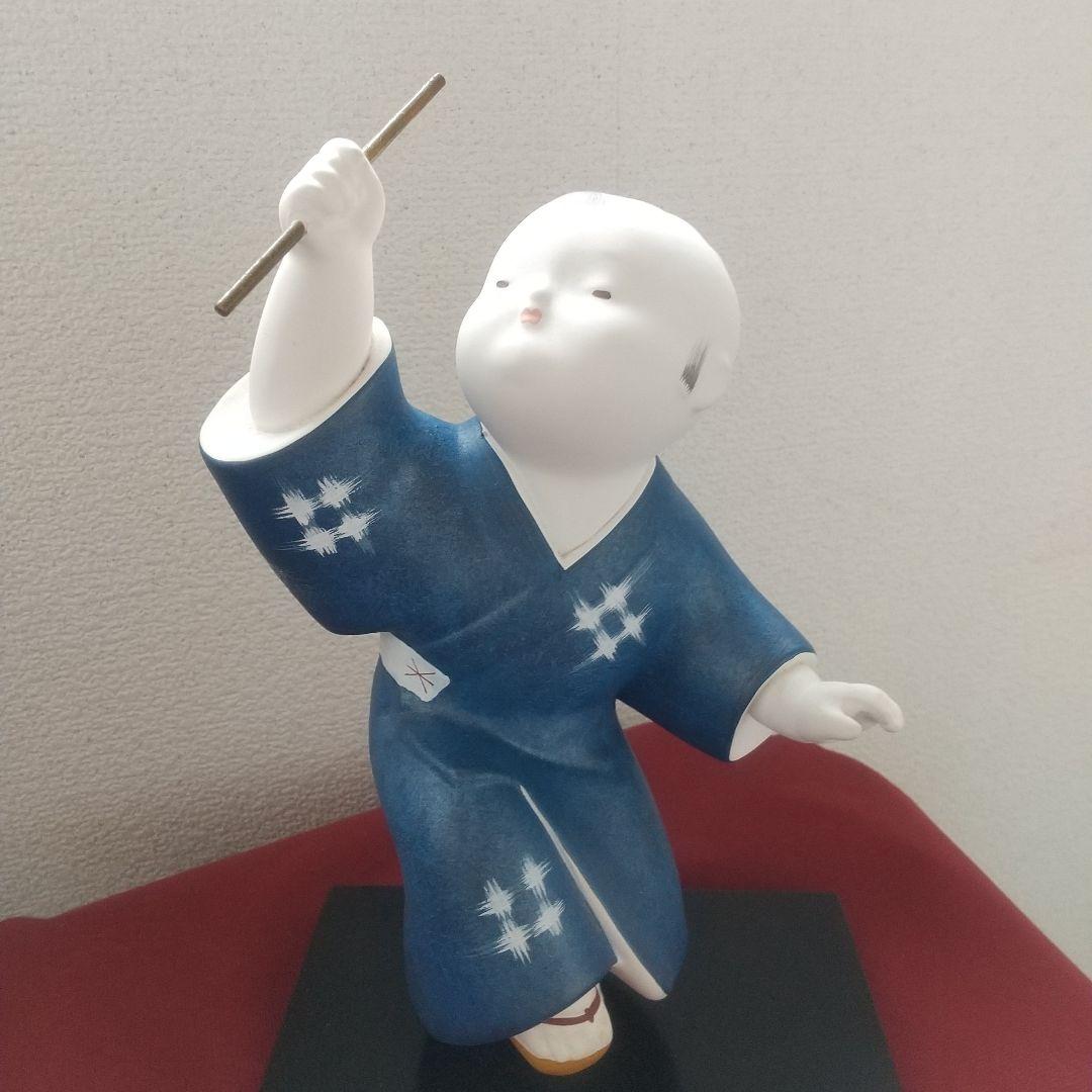 博多人形 日本人形 昭和レトロ わらべ 高さ23cm 置物 台つき - メルカリ