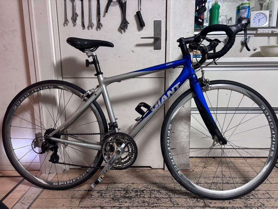 GIANT OCR3 ロードバイク シルバー/ブルー - メルカリ