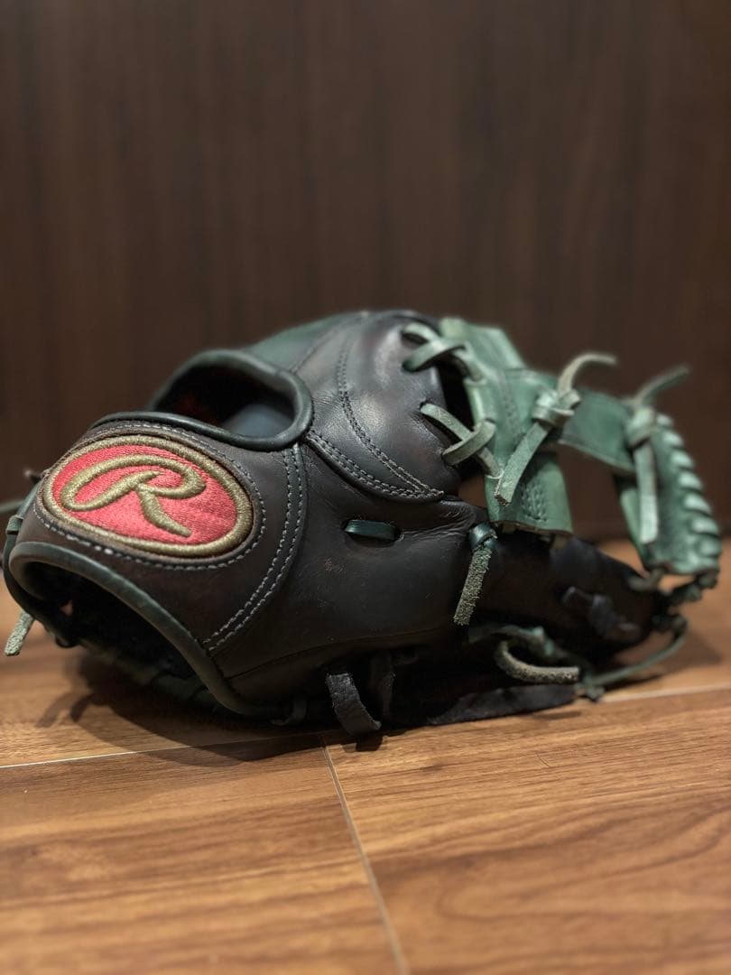 Rawlings 硬式野球グローブ 右投げ 黒/緑 内野用 Rawlings（ローリングス） 野球 硬式 グラブ グローブ 投手用