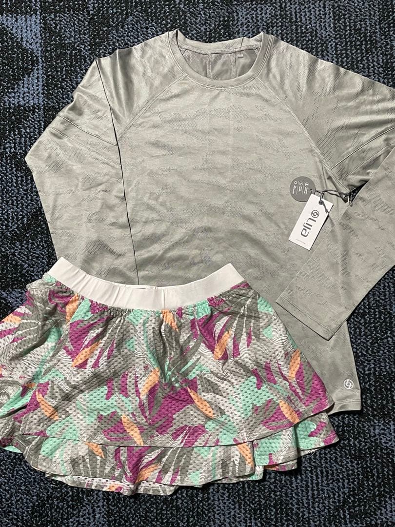 リージャ　ロンＴとスコートセット ロンT メンズ 長袖Tシャツ オーバーサイズ ロゴ フォト 刺繍 トップス