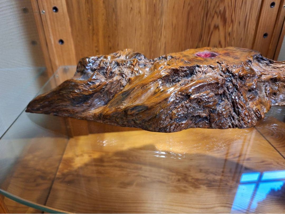 至宝 世界遺産 屋久杉 泡瘤台座 宝玉