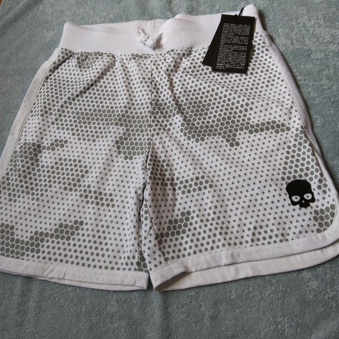 ★新品未使用 ハイドロゲンメッシュハーフパンツ ホワイト/グレー メンズ ジョーダン メンズ レディス バスケットボール ハーフパンツ