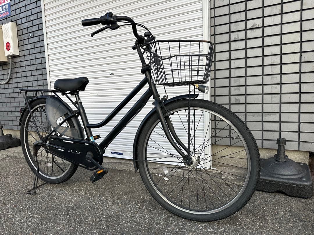 【週末限定1000円OFF】26インチ　変速・オートライト付き 中古車 店頭渡し フェリーク ベルトドライブ-P 26インチ 3段変速 オートライト