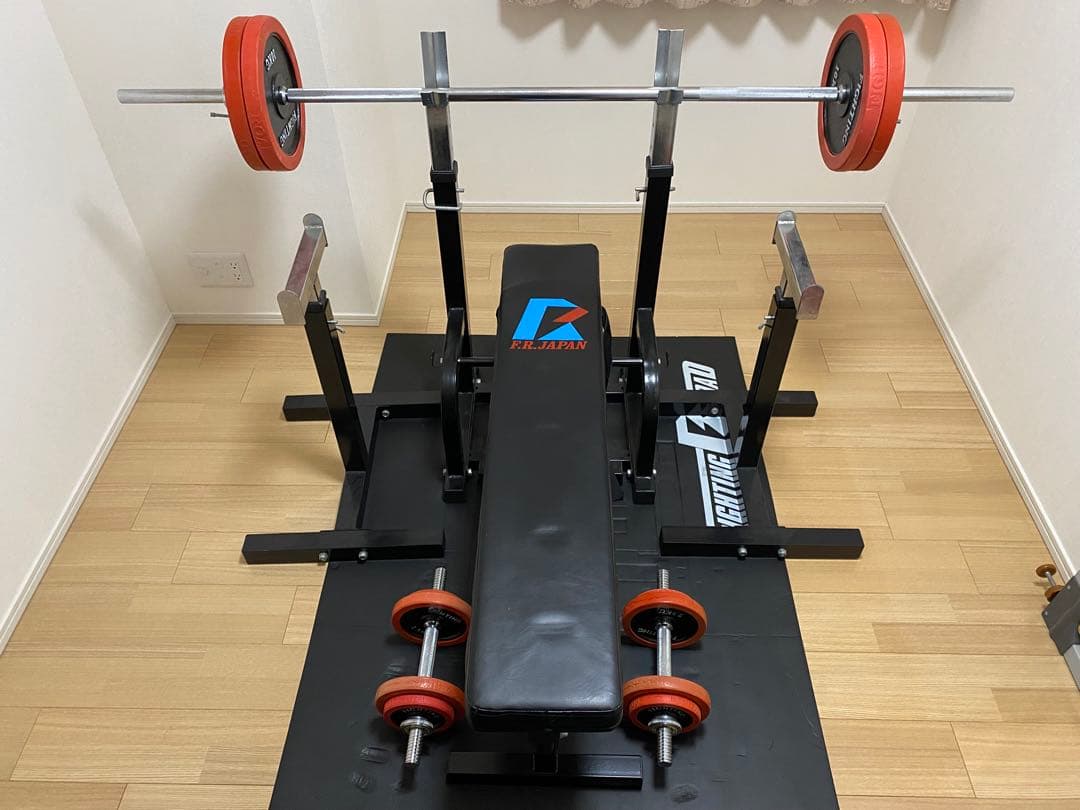 【ぬんさん用】ベンチプレス 100kg　セーフティセット　ダンベル　バーベル セーフティパックII / ラバーバーベルセット100kg シャフト180cm