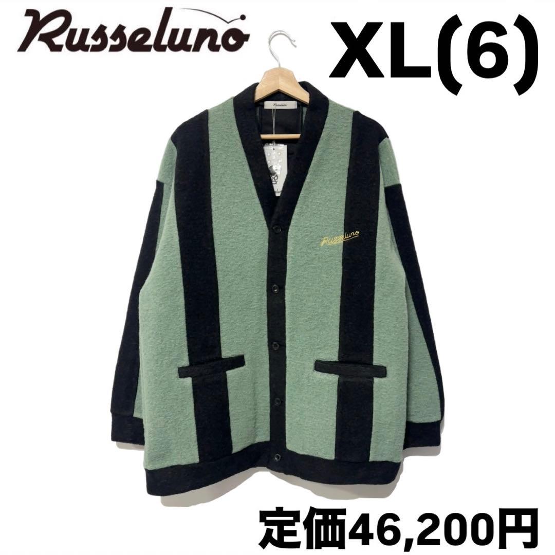 新品 ラッセルノ ゴルフ ワイド ストライプ カーディガン ミント XL 6 アストロキャット｜メッシュストライプニットカーディガン｜ユニ