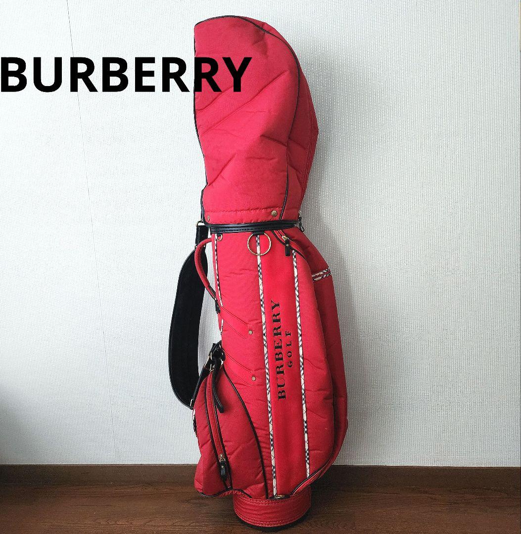 Burberry Golfバーバリーキャディバッグ赤ノバチェック美品ゴルフバック BURBERRYS ゴルフ キャディバッグ ノバチェック - メルカリ