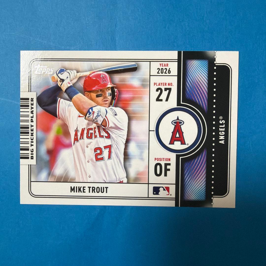 topps 2026 series 1 BIG TICKET マイク・トラウト - メルカリ