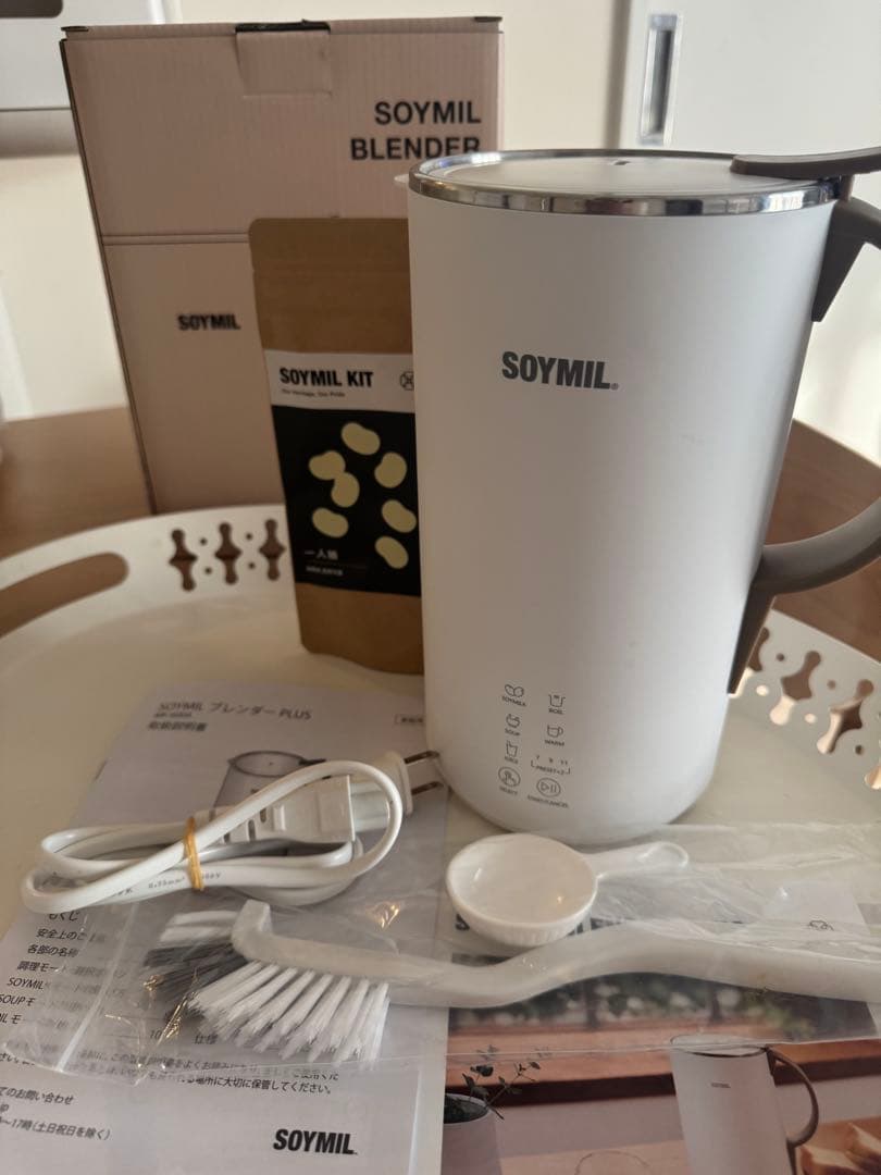 【豆乳メーカー】ソイミル　SOYMILブレンダー➕ 大豆（一人娘） SOYMIL ブレンダーPLUS 豆乳メーカー （600ml 豆乳ブレンダー スープ