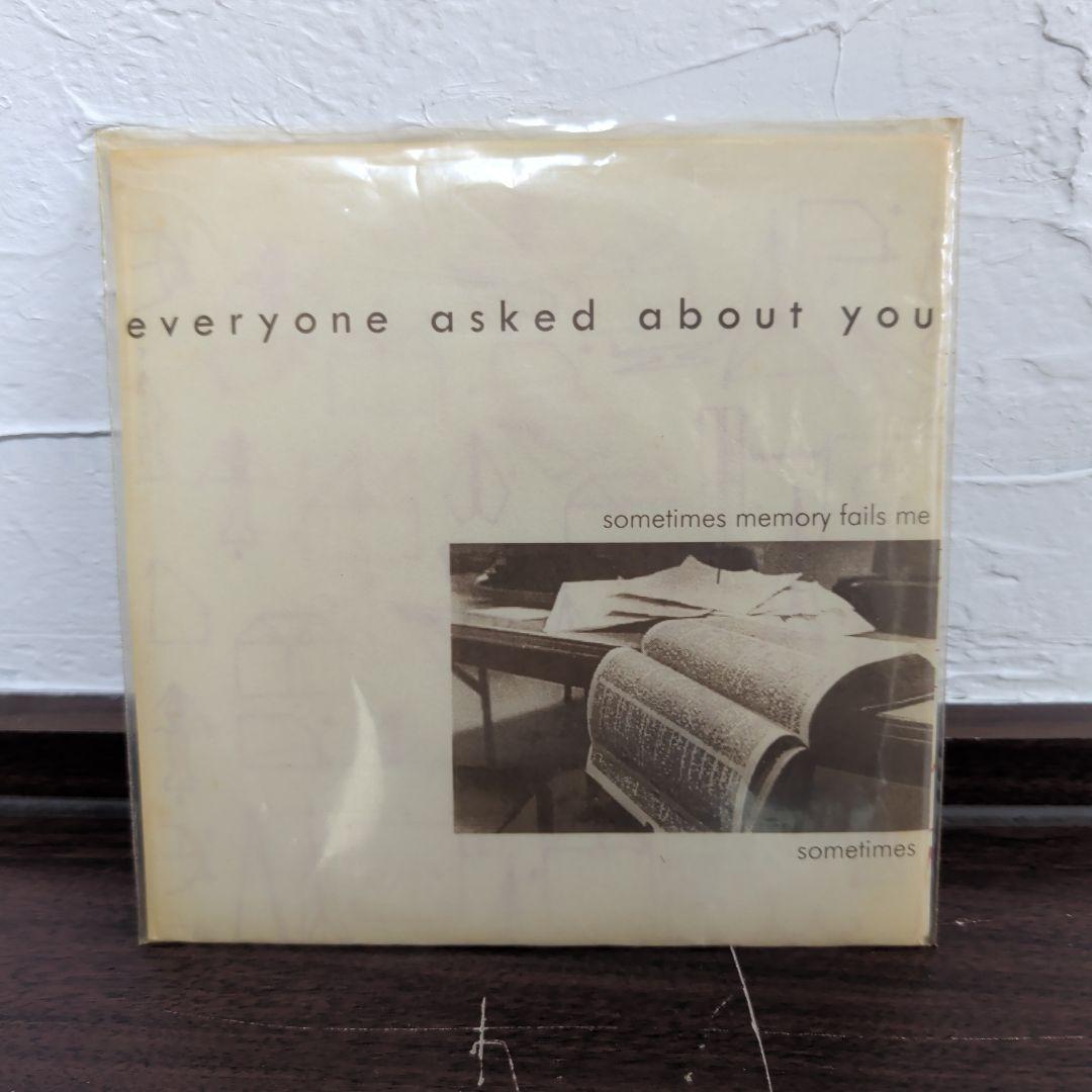 希少1997年オリジナル盤Everyone Asked About You 7\" Everyone Asked About You – Everyone Asked About You Lyrics
