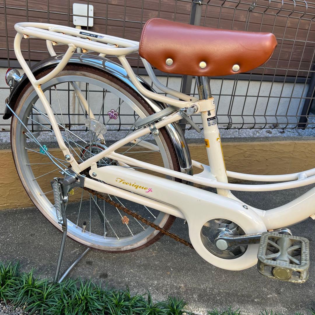 自転車 子供用 あさひ フェリークjr 20 女の子 アイボリー かご - メルカリ