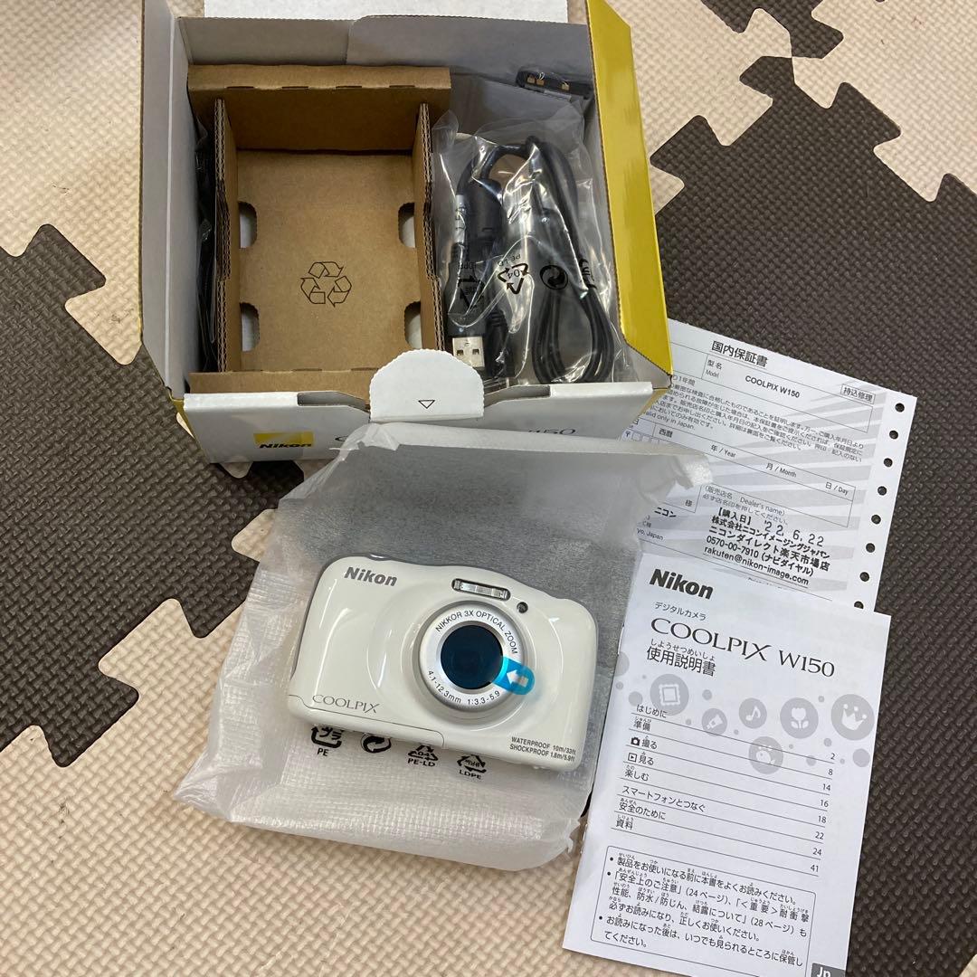 Nikon COOLPIX W150 ホワイト Amazon.com : Nikon Coolpix W150, White, Compact : Electronics