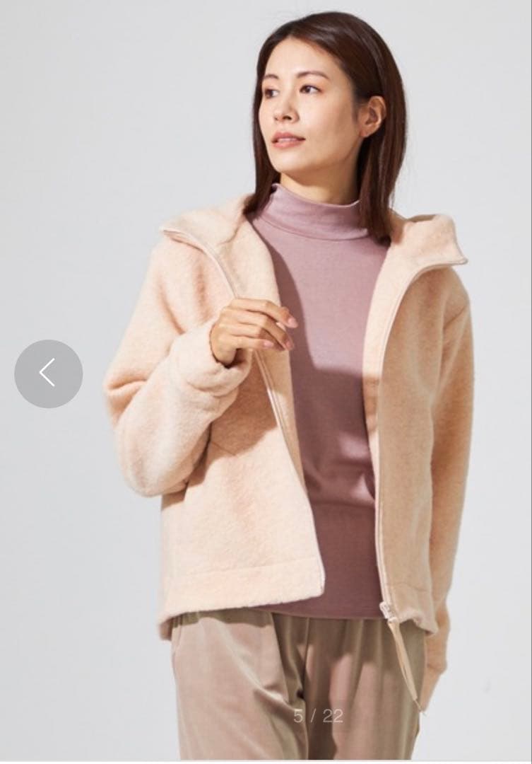 チャコット　パーカー　トリップウールジャケット　アウター CHACOTT - チャコット ジップアップ フーデッドジャケット パーカー L