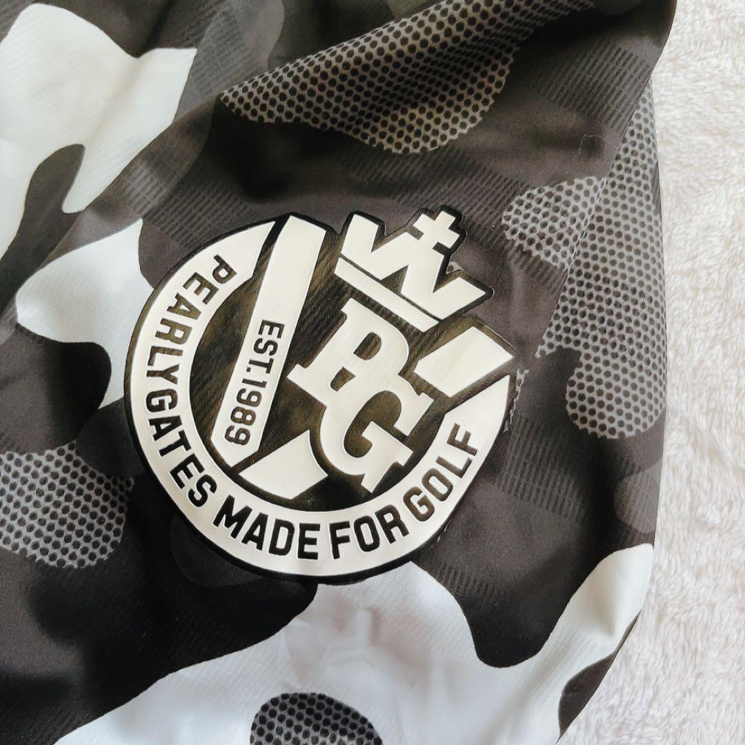 極美品 パーリーゲイツ 近年 蓄熱裏地 ジャケット ブラック カモ柄