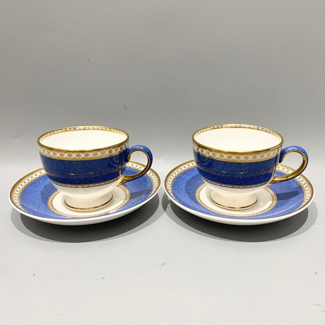 美品 WEDGWOOD ウェッジウッド ユーランダー ブルー カップ＆ソーサー