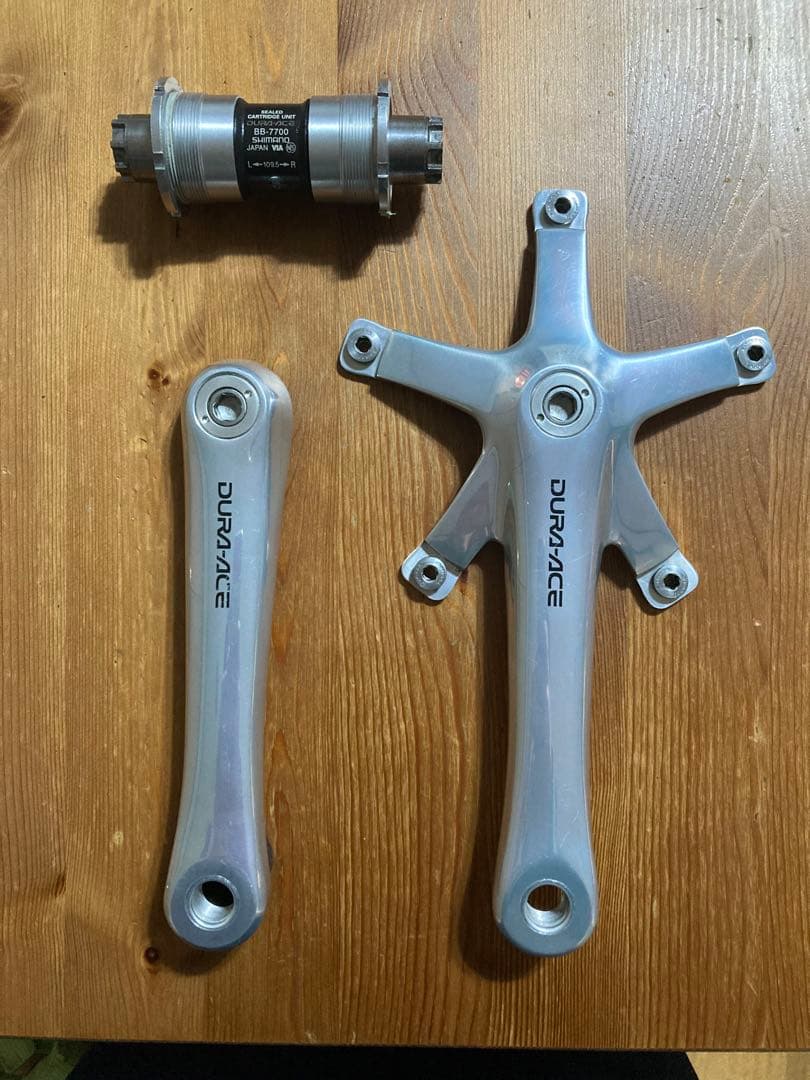 美品 競輪 クランク7710 BB 7700 165 NJS デュラエース - メルカリ