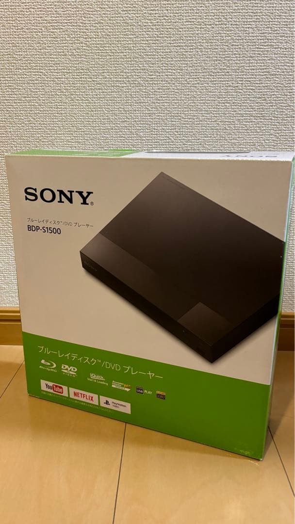 【美品】SONY ブルーレイDVDプレーヤー 箱・説明書付き SONY ブルーレイ、DVDレコーダー本体（付属品：取扱説明書