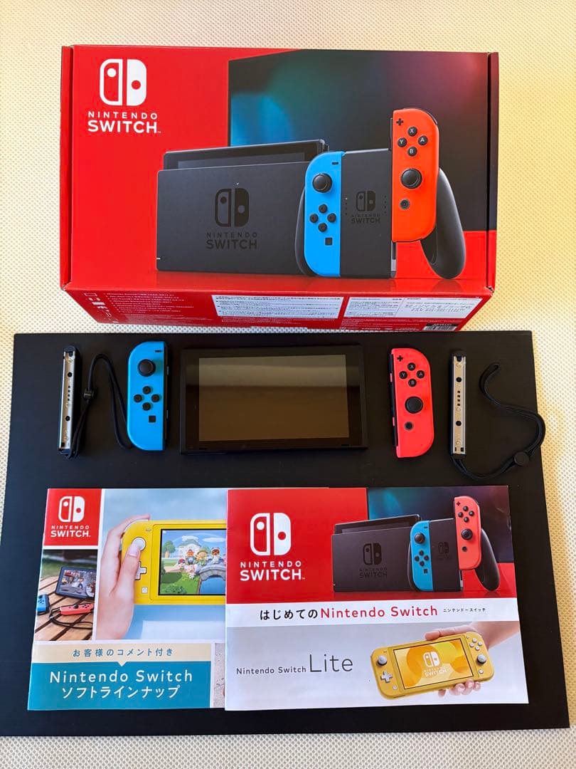 Nintendo Switch 本体 青/赤 Joy-Con - メルカリ