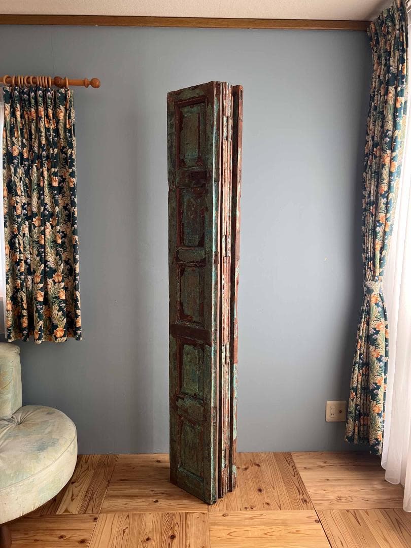 フランスアンティーク 木製 ヴォレー パーテーション 間仕切り 特大