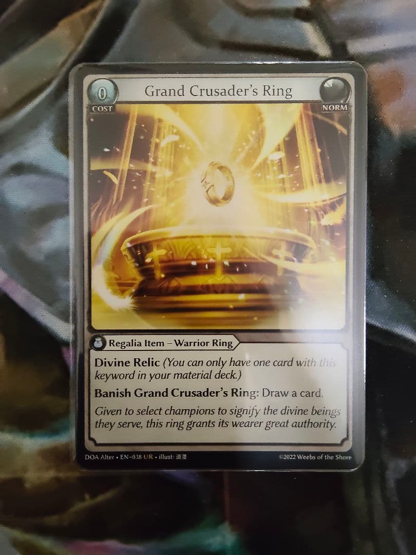 Grand Archive Grand Crusader's Ring 1枚 - メルカリ