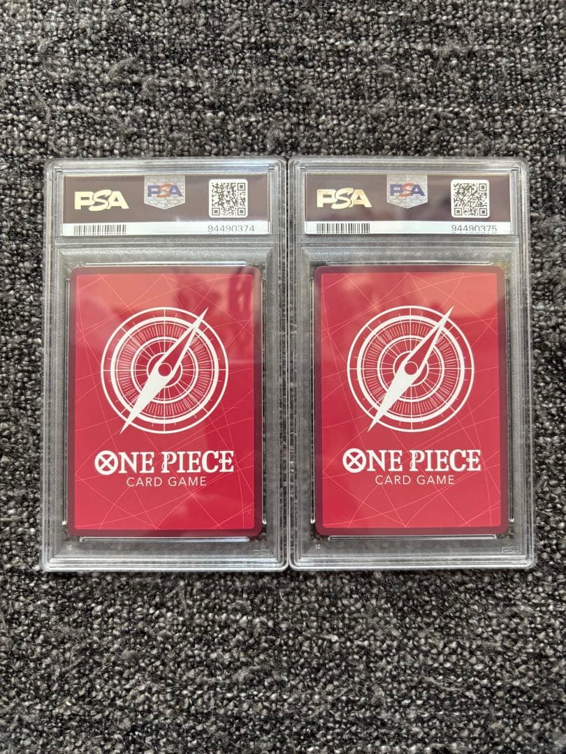 PSA10連番】ルフィ&ゾロ レカフィグ プロモ ワンピースカード 金文字